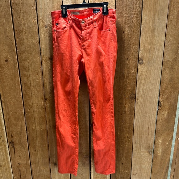 Adriano Goldschmied Mid rise cigarette pant coral/orange size 27R - Picture 2 of 10